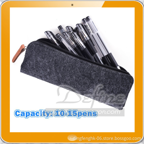 Dark Gray Felt Pen Pencil Case